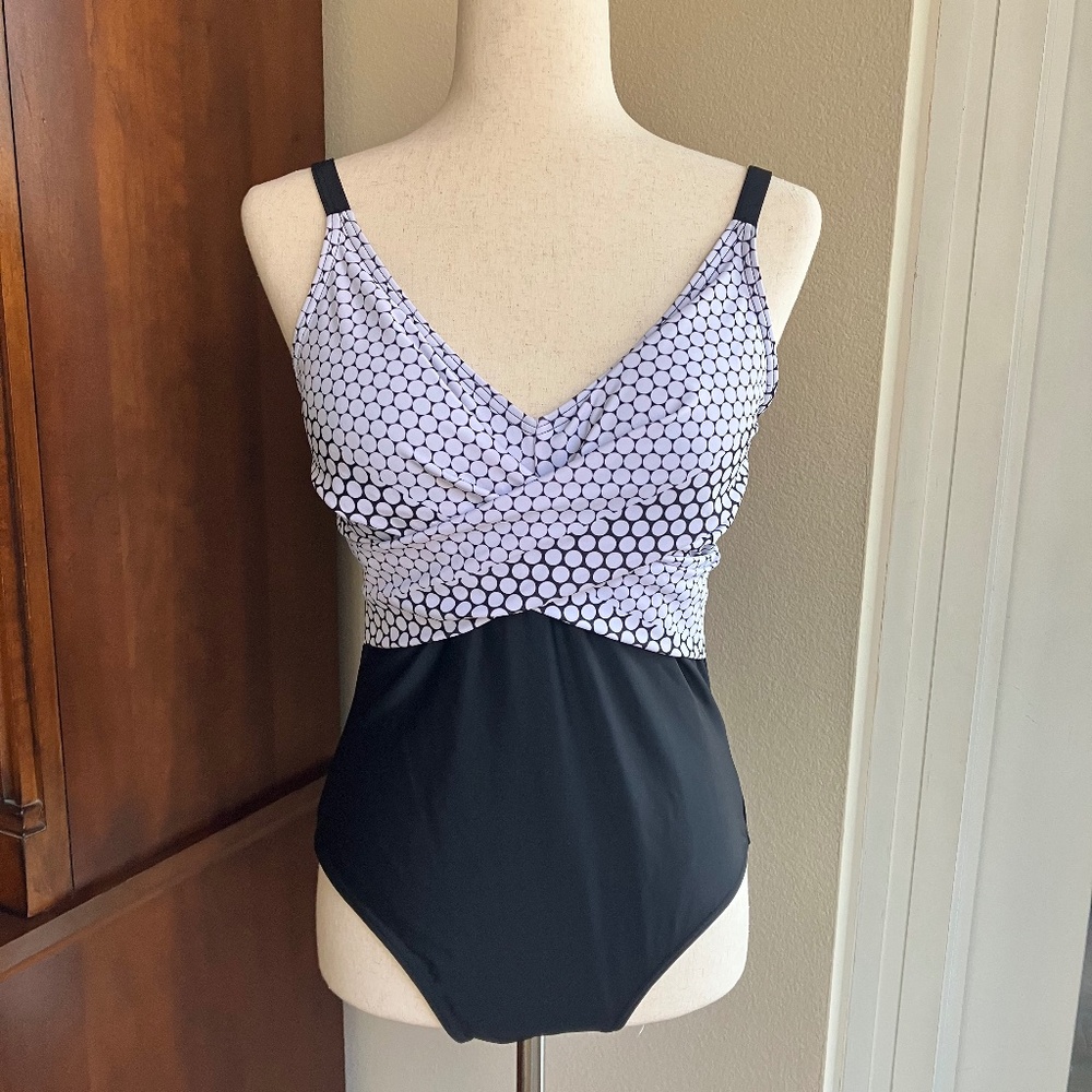 Black and White Swim Suit  - Size 10-12